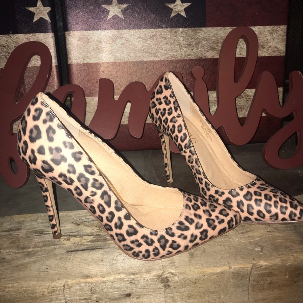 Cheetah print heels